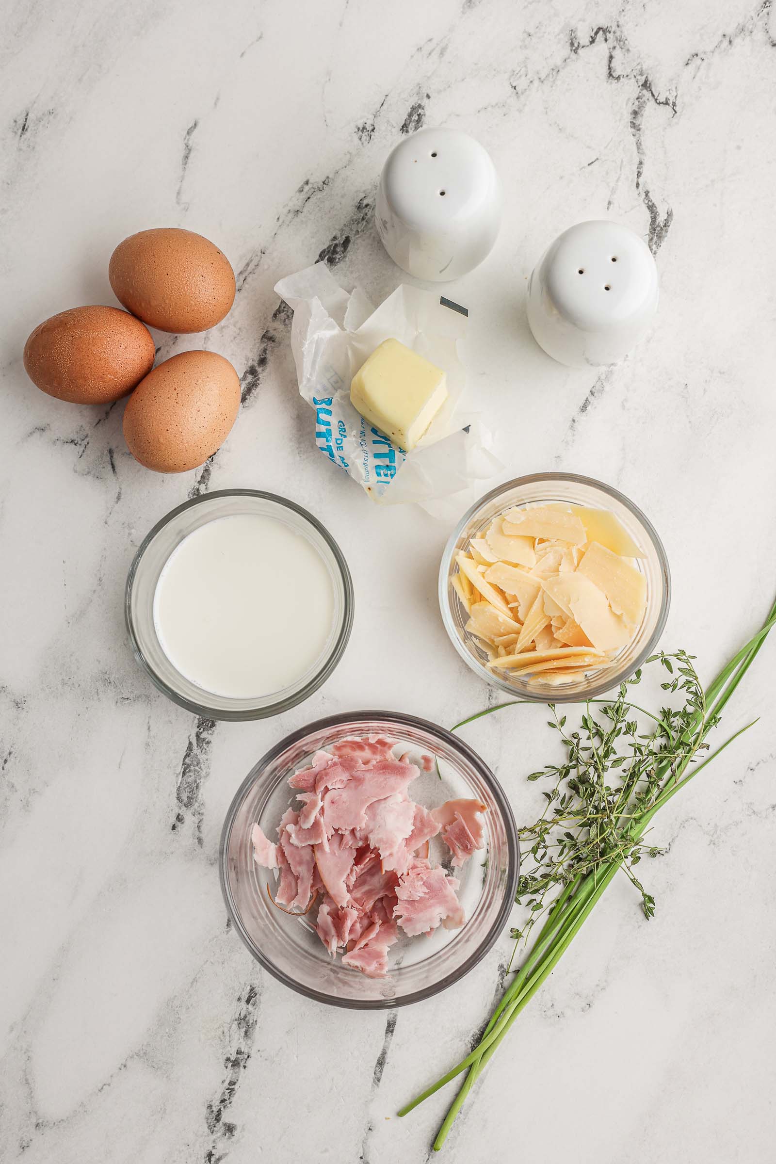 Eggs en Cocotte ingredients 